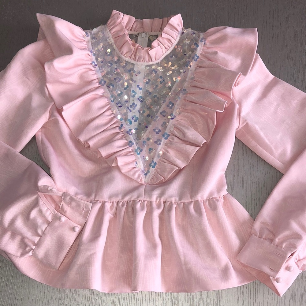 MANOUSH Pink Blouse Size 4